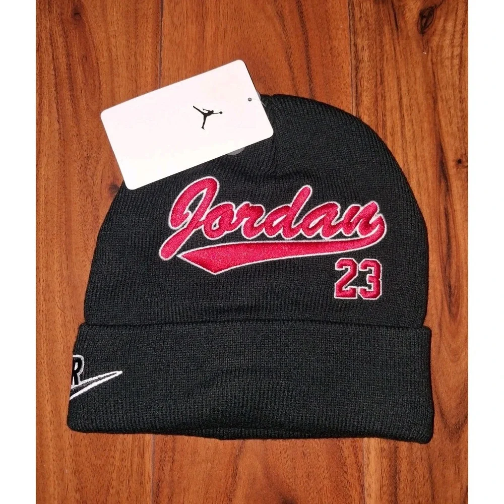 Jordan Kids' Embroidered Logo Knit Beanie NEW